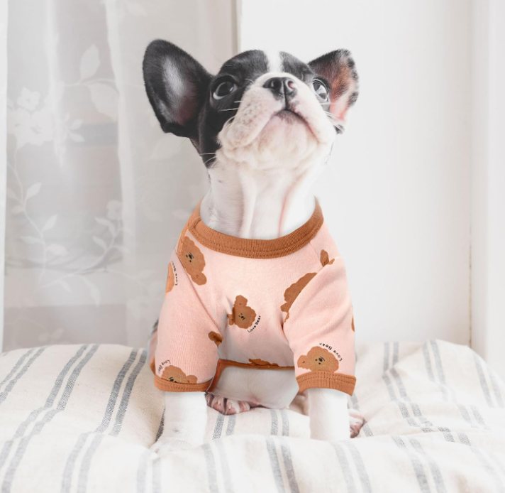 Dog Pajamas Spring Small Sized Onesie Clothes Soft Stretchy Puppy Pajamas for Small Dogs Cats - Image 2