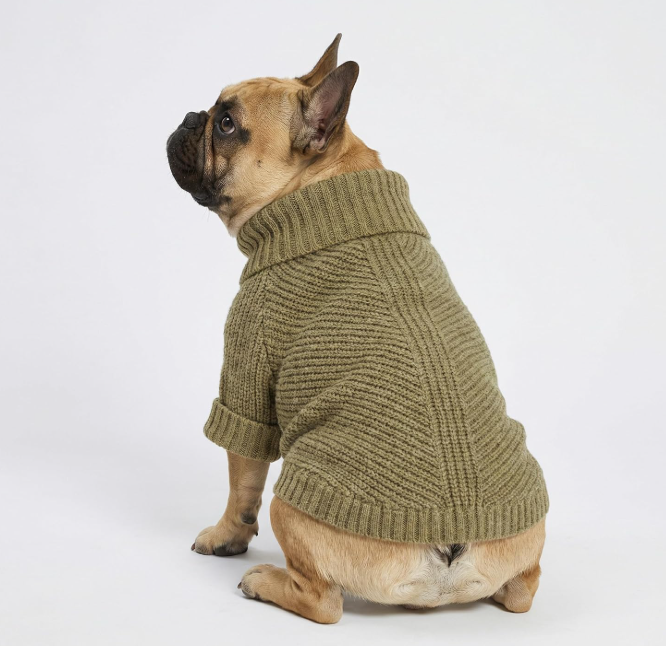 Thermal Knitted Dog Sweater Winter Coat Turtleneck Jacket Pet Clothes
